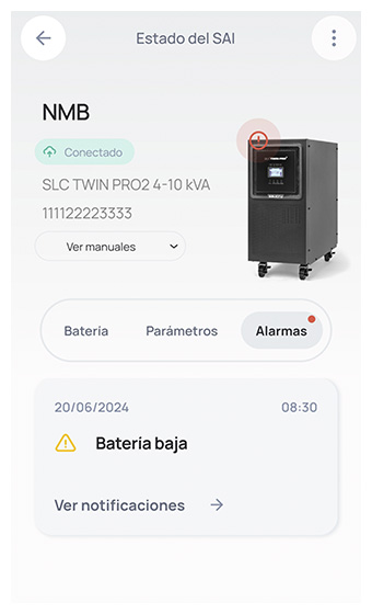 Real-time alarm notifications