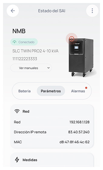 Control and monitoring of all UPS