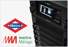 SAIs modulares de Salicru para los Metros de Madrid y Málaga
